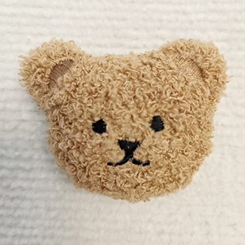 Phefop Magnete per Frigorifero con Orsetto di Peluche, Magnete con Animali in Gomma Morbida, Design 3D Carino per la Decorazione della, Perfetto per i Bambini e per l'uso Domestico (caffè)