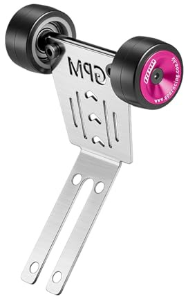 Stainless Steel Bearing Wheelie Bar Thick 1mm for Arrma 1/16 Mini Kraton 3S Speed Truck-ARA2508 Upgrades - Pink