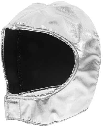 ibasenice Casque Astronaute Enfant Argenté Costume Spatial Jeu Rôle