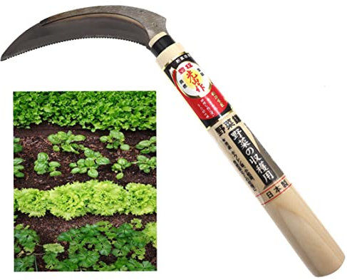 Faucille Scie Dents Manuel Japonaise Acier SK-5 Récolte Légume Potager Fleur Outil Jardin Jardinage Fabriqué au Japon
