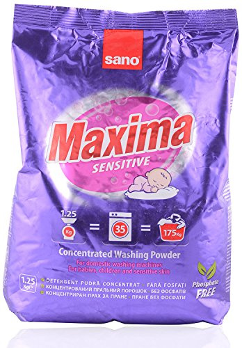 35 lavados! Detergente concentrado SANO Maxima Sensible 1,25 kg
