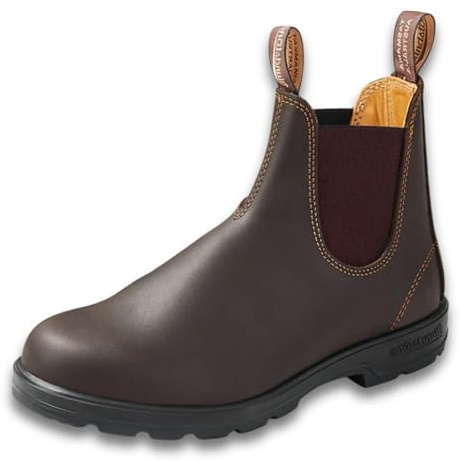 Blundstone 550 Unisex Classic Series Chelsea Boot for Men and Women with Shock Absorption and Premium Water Resistant Leather, Walnut Brown, 9 US Men / 11 US Women / 8 AU