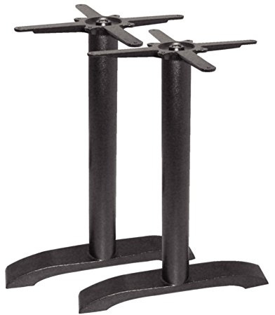 Bolero DN642 Standard Twin Leg Table Base, Cast Iron, 720 mm Height x 740 mm Width (Pack of 2)