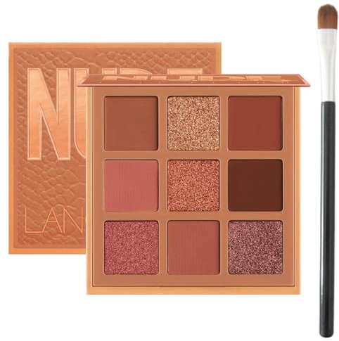 Palette Ombretti Professionali Smokey Eyes,Marrone Rosso Porpora Intenso Glitter Ombretti Make up Palette Occhi,Ombretto Eyeshadow Opaco Goth Appuntamento in coda alla Moda Halloween Makeup(A)