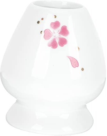 MAGICLULU Strumenti Matcha Accessori Matcha Vestito Floreale Tè Verde Matcha in Polvere Porta Frusta Da Cucina Porta Frusta Per Tè Matcha Tazza Da Tè Fu In Piedi Stile Giapponese Ceramica
