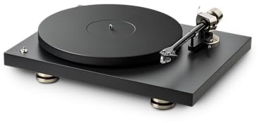 Pro-Ject Debut PRO B, True Balanced Hi-Fi turntable with 8.6” one-piece carbon-aluminium tonearm and pre-adjusted Pick it PRO B cartridge, Satin Black