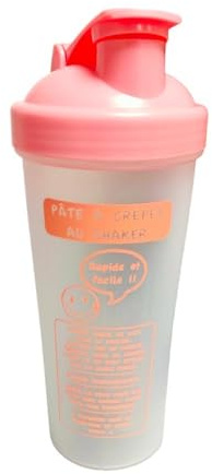 SIROCO Shaker per Crêpes e Pancakes 600 ml – Miscelatore Ergonomico per Impasto Perfetto, Anti-Grumoli, Beccuccio Pratico, Compatibile con Lavastoviglie