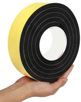 Cinta adhesiva de espuma, Cinta aislante de espuma EVA de celda cerrada, autoadhesiva, for ventanas y puertas, varios tamaños.(2M x 20mm x 10mm)