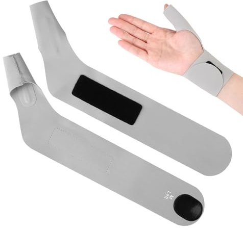 2PCS Thumb Wrist Brace Compression Sleeve, Soft Elastic Fabric Spica Splint Glove Liner for Women and Men for Joint Pain, Adjustable Wrist Strap Hand Support for Tendonitis, Sprains Left or Right Hand
