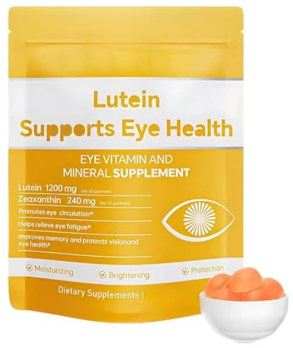 BPZAQXWSC Gomitas de luteína para los ojos: alivia la fatiga ocular y promueve la circulación ocular