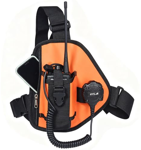 UAYESOK Ham Radio - Arnés para el pecho, color naranja