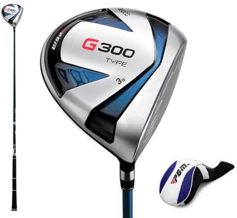Golf Fairway Wood #1W/3W/5W Driver Hybrid with R/S Carbon Shaft for Left/Right Handed Men Women with Headcover Golf Club (#3W with R Carbon,Right)
