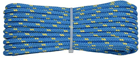 006006671 Treccia Surf Azzurra, 6 mm - 30 mt, Corda intrecciata multiuso resistente ai raggi U.V. e all'abrasione, per attività all'aperto, giardino mare guinzagli e fai da te, rottura 350 kg