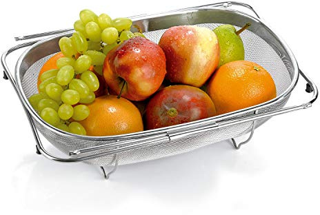 Tescoma Grandchef Sieb ausziehbar, Edelstahl, Mehrfarbig, 35,5 x 26 x 10,5 cm