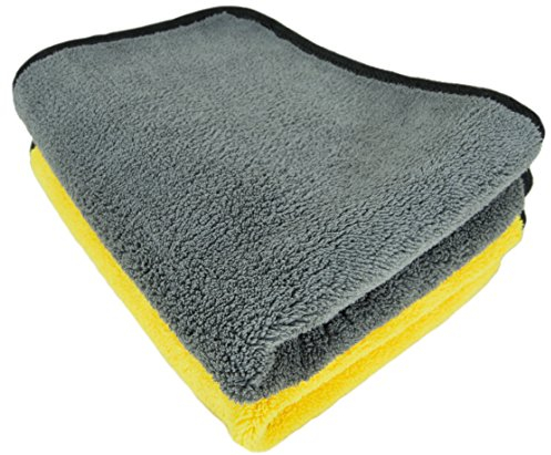 ADVANTUSE – 2 panni universali in microfibra 900 GSM – Il panno premium per la cura del veicolo e la casa