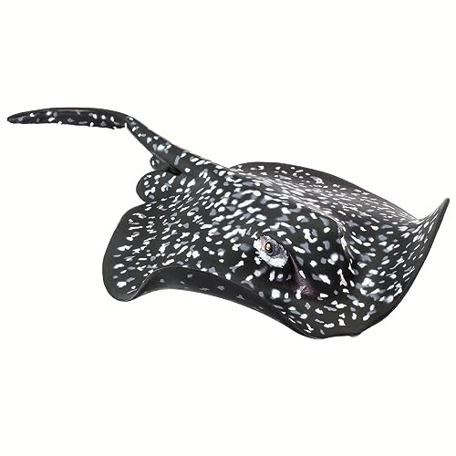 Safari Ltd. Marble Ray Figurine - Realistic 8 Sea Creature Figure - Educational Toy for Boys, Girls and Kids Ages 3+