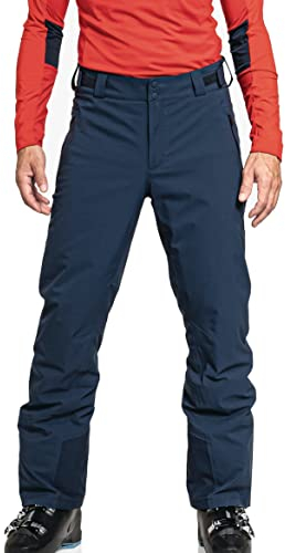 Schöffel Herren Weissach Wasser- Und Winddichte Skihose, Warme Schneehose Mit Schneefang Verstärkung Gegen Skikantenschläge, Navy Blazer, 52 EU
