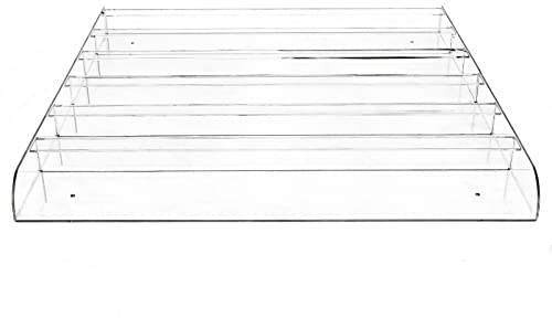 Queeucaer Nagellack Regal Wand,Wandmontage Durchsichtige Nagellack Organizer Display Ständer Acryl Wandregal Nagellackryl-Nagellack, Tintenständer, Sonnenbrillenaufbewahrung 6 Ebenen 96 Flasche