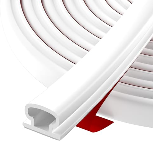 Selbstklebende Türdichtung Gummidichtung für Fenster & Türen – Zugluftstopper, Lärmschutz, Energieeffizienz, Wetterfest, Perfekt für Wohnung, Haus, Büro, Innenräume by Hzetuu
