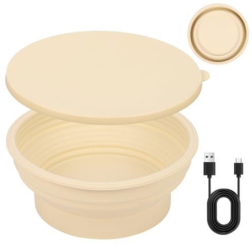 Dreamhigh® Cestino Lievitazione Pane - Cestino Pane per la Cottura del Pane, 100% Silicone, Cestino per la Lievitazione a Temperatura Costante per la Panificazione Casalinga e Professionale - 23,5 cm