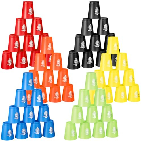 Libima 72 Pcs Sports Stacking Cups Set Stack Cup Party Game