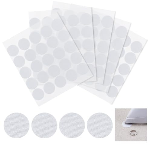 NBEADS 200 pezzo di Toppa con Occhielli Termoadesivi, Toppe Rinforzate con Occhielli In Poliestere Da 2cm, Applique per L'Installazione di Occhielli, Occhielli e Bottoni Automatici su Tessuti, Bianco