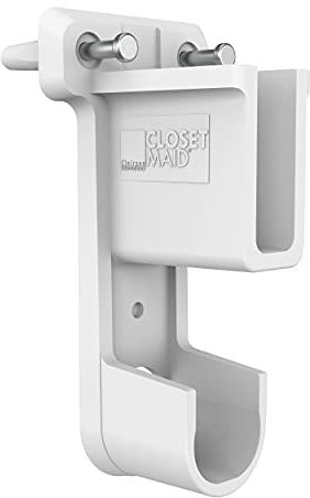 ClosetMaid 6609 SuperSlide Shelf and Hanging Bar Wall Bracket, White, Pack of 1