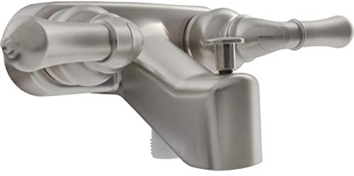 Dura Faucet DF-SA110C-SN RV Tub, Shower Faucet Valve Diverter with Classical Handles (Brushed Satin Nickel)