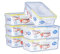 EASYLOCK 6PACK 1150ML Plastik Luftdicht Frischhaltedosen Set mit Deckel, Meal Prep Boxen,Gefrierdosen, Aufbewahrungsbox Küche, Mikrowellengeschirr, Rechteckig Frischhaltebox, Brotdose Lunchbox