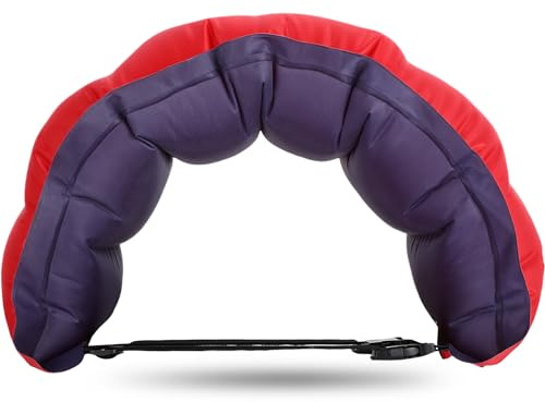 Lewtemi Inflatable Swim Belt Pool Flota Waist Aid, Red Blue, Solid