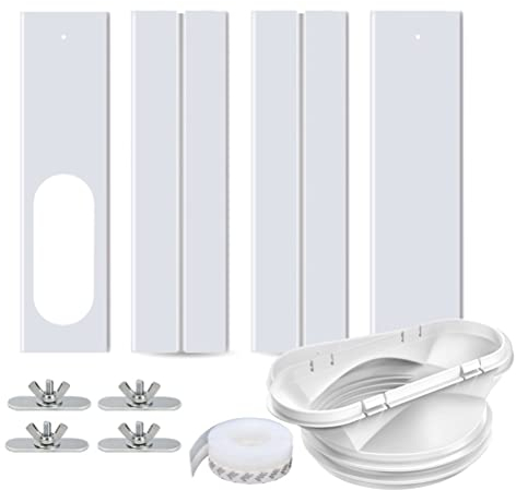 Boxwizard Fensterabdichtung Platte Mobile klimageräte Einstellbare Fenster Kit Abluftschlauch Tragbares Klimaanlagen Verstellbare Fensterdichtung Schiebe AC Lüftungs