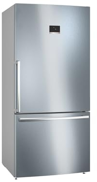 Bosch KGB86XIEP- Série 4, Réfrigérateur combiné pose-libre,186 x 86 cm, Inox anti trace de doigts