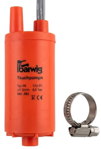CR-MOESANCO® Bomba de Agua Sumergible 12V Alto Flujo con Abrazadera