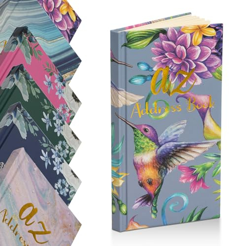 evelay Telefon Adressbuch A-Z Index Hard Back Cover Slim, Vogel-Motiv