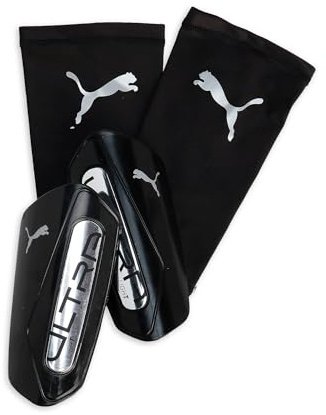 PUMA ULTRA Light Sleeve, Espinilleras Unisex adulto, PUMA Black-PUMA Silver, S