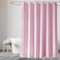 Ciusdkler 180x200 Duschvorhang Textil, Wasserdicht Waschbarer Duschvorhang, überlänge Duschvorhang mit 12 Kunststoffhaken, Rosa