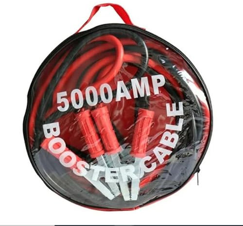 SQUADO Cavo di Avviamento per Auto 5000 A, Cavo di Emergenza per Batterie Scariche o Deboli, Ad Alta Resistenza