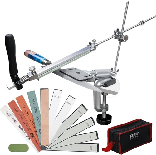 Lehwoik Messerschärfsystem – Festwinkel Messerschärfer RX-008 360° Flip