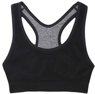 Marks & Spencer Reggiseno Sportivo Reversibile Senza Cuciture a Supporto Medio da Donna Nero