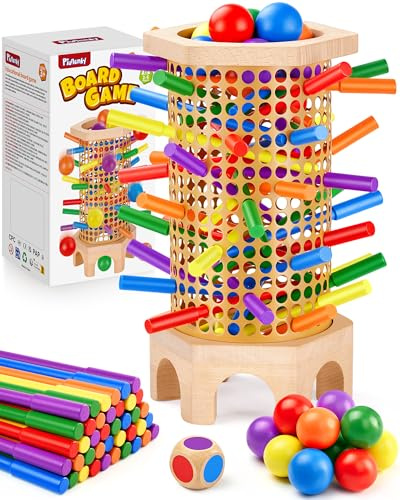 Montessori Wooden Board Game for Kids 3 4 5 6 Years, Fine Motor Skills Toy