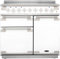 Rangemaster Elise ELS100EIWH 100cm Electric Range Cooker with Induction Hob - White