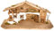 Holz und Gartentrends Große Weihnachtskrippe (W11)-Krippe Krippenstall Weihnachten-Weihnachtskrippen