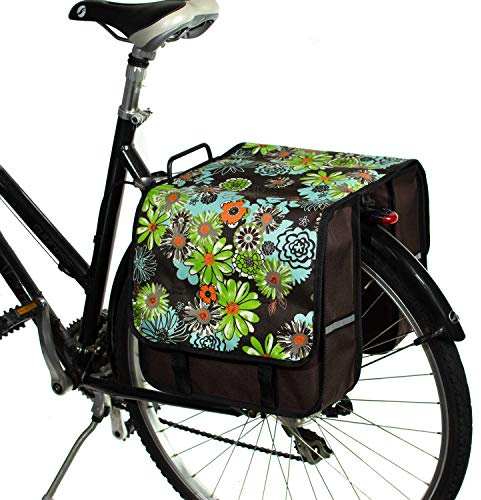 BikyBag Classic CL - dubbel cykelväska (grön äng)