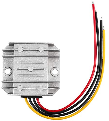 DC Voltage Reducer Converter DC 8V-40V to 12V 3A 36W Automatic Step Down Up Voltage Regulator Power Converter Waterproof Module Transformer for Golf Cart Club Car