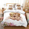 ZLLPRETTY Bettwäsche 135x200 3Teilig Cartoon Engel Der Liebe Gedruckt Kinder Junge Bettbezug Set Hypoallergen Mikrofaser Bettbezug mit Reißverschluss und 2 Kissenbezug