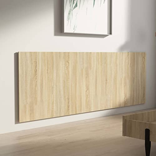 Tidyard Sänggavel 240 vägg (240x1,5x80cm) | Sänggavlar Trä Sovrum Äktenskap Stil Palett Huvud Sovrum Säng Palets Head Säng |Nordisk stil Ek Sonoma
