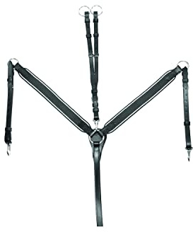 Uke Pettorale Elastico e martingala Cob1, Nero
