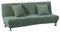 Sofabezug ohne armlehnen Stretch Armlose sofaüberwurf Sofahusse Ohne Armlehne 2 sitzer Sofa Abdeckung Schlafsofa bezug Military Green, kein Kissenbezug