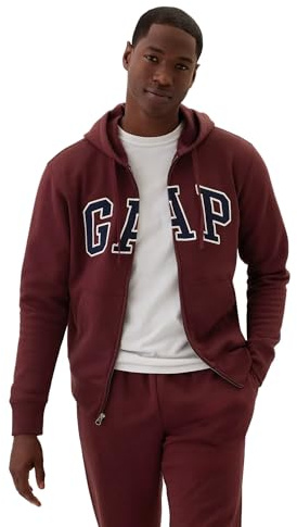 GAP Men's V-Heritage Logo Fz SNL, Noir Red 796, M
