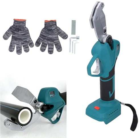 Tagliatubi Elettrico Per Tubi in PVC, Tagliatubi Per PVC PEX a Batteria, Tagliatubi Rapidi Alimentati a Batteria al Litio da 21 V Per Tubi in PVC, Pe, PEX, Plastica, Diametro di Taglio 50 Mm